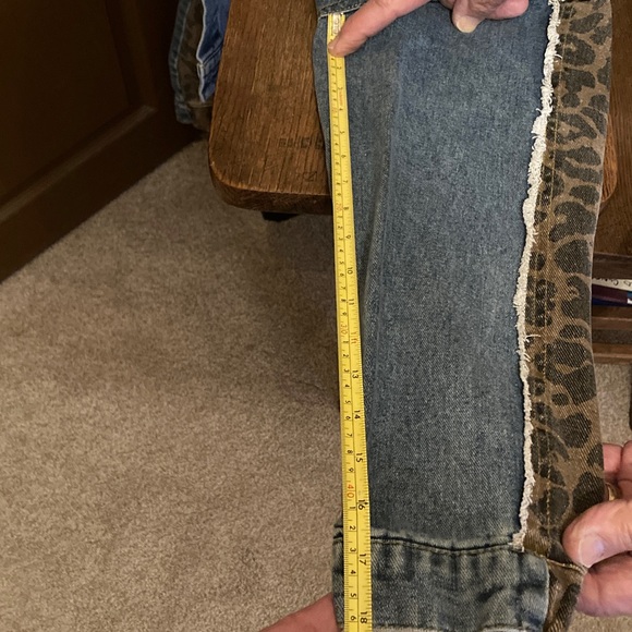 Leopard Print Denim Jacket Like New! - Picture 8 of 8